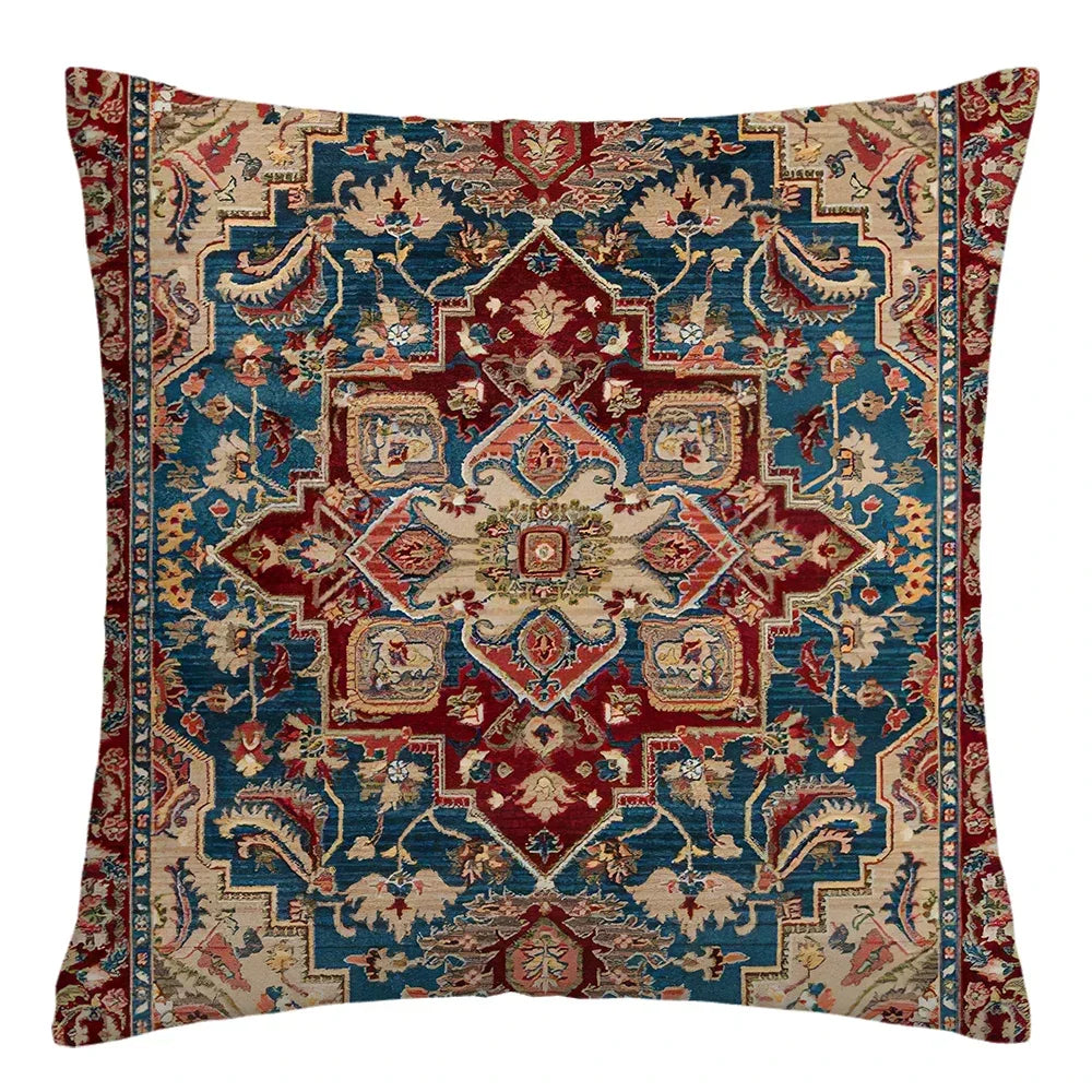 Moroccan ethnic cushion cover, short plush pillowcase 40x40 45x45 50x50 60x60, sofa decorative cushion cover, home decoration