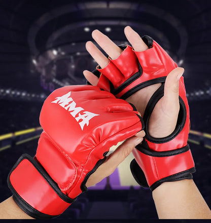 High-quality Training Gloves MMA and Martial Arts with Thickened Fingers Added Protection Flexibility Suitable for Adults Kids