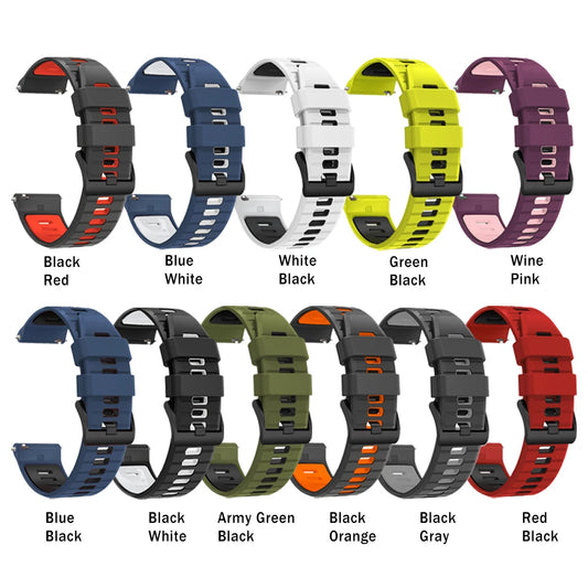 20mm/22mm Silicone Soft Strap For Garmin Active/Vivoactive 6 5/Venu 3 Sq/Forerunner 570 165 265 Band For Amazfit/HUAWEI Bracelet