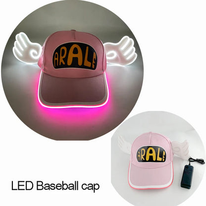 Fashion Attractive Glowing Decor Supplies Christmas LED Optical Fiber Baseball Cap Flashing For Carnival Party In THe Dark Night