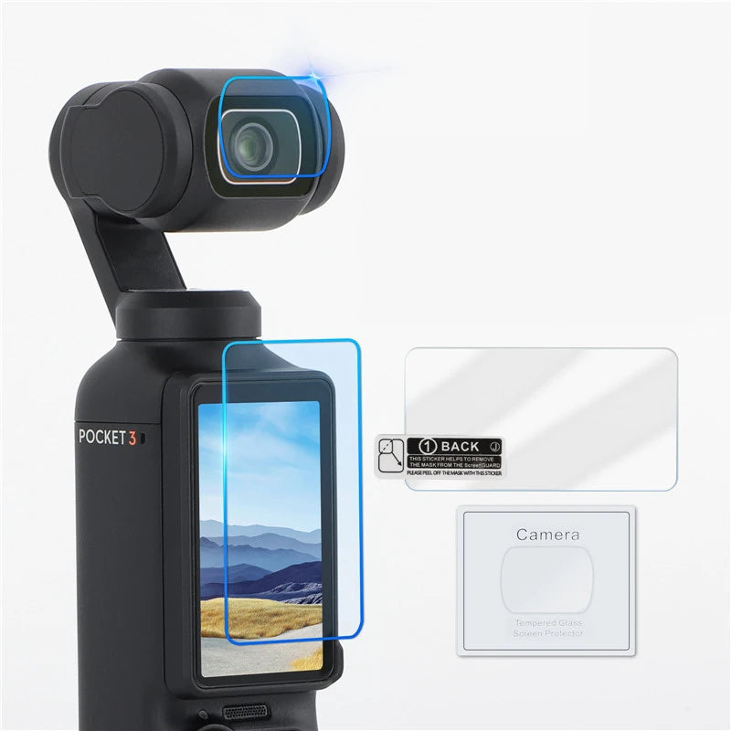 9H HD Tempered Glass for DJI OSMO Pocket 3 Screen Protector For DJI Pocket 3 Gimbal Camera Lens Protect Glass Accessories