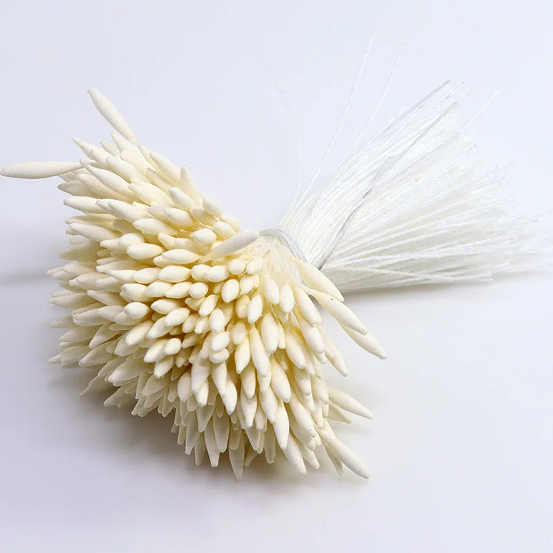 2MM 370Pcs/Lot Matte Pointed Core Stamen Manual Flower Stamen Hairpin Hair Decoration DIY Material Simulation Flower Accessories