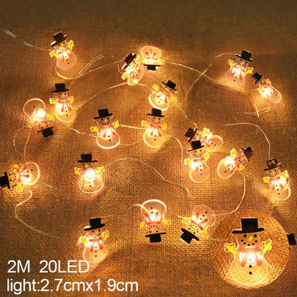 Snowflake LED Light Christmas Decorations For Home Hanging Garland Christmas Tree Decor Ornament 2025 Navidad Xmas Gift New Year