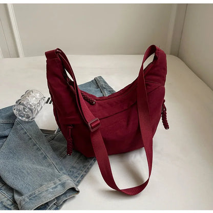 Unisex Oxford Crossbody Messenger Bag – Large Capacity & Casual Style