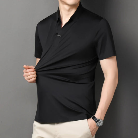 Men’s Stretch Polo Shirt – Quick-Dry Business Casual (M-4XL)