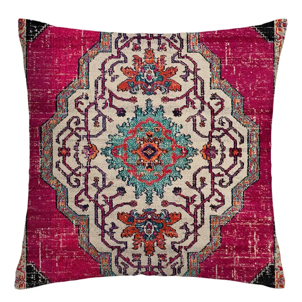 Moroccan ethnic cushion cover, short plush pillowcase 40x40 45x45 50x50 60x60, sofa decorative cushion cover, home decoration