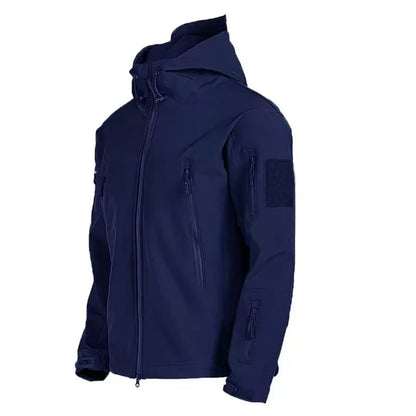 Men's Winter Autumn Softshell Fleece Jackets Waterproof Outdoor Fishing Hiking Hunting Thermal Camping Cargo Coats Warm M-5XL