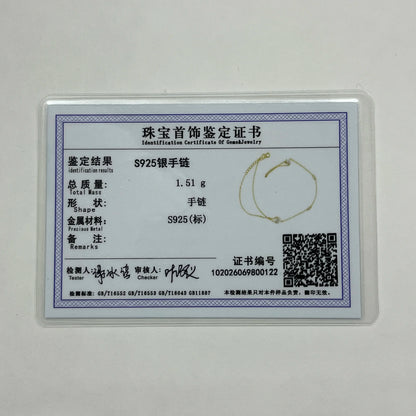 Aide 925 Sterling Silver Fine Jewelry Geometric Lucky Flower CZ Sparking Zircon Bracelets For Women Hand Chain Bracelets Jewelry