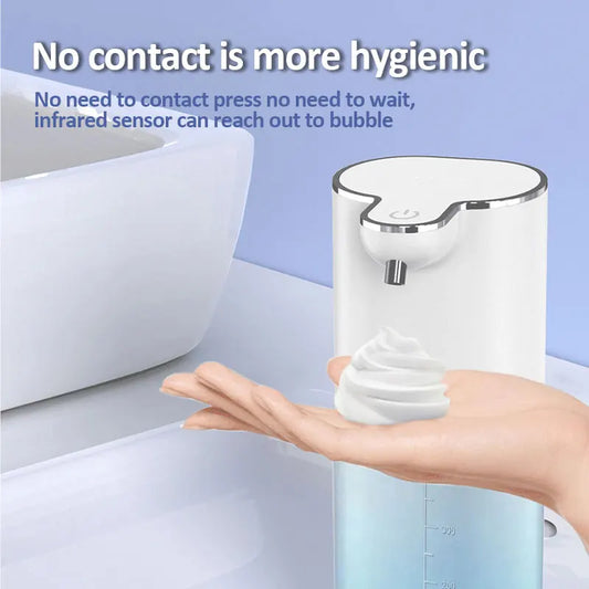 Touchless Automatic Foam Soap Dispenser – 400ml USB Rechargeable