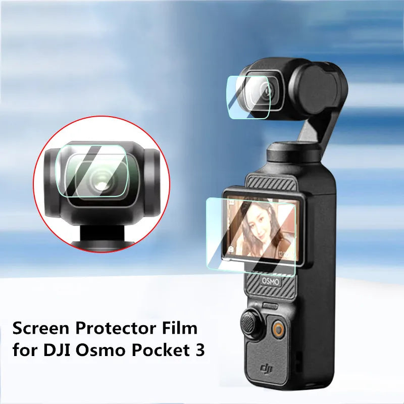 9H HD Tempered Glass for DJI OSMO Pocket 3 Screen Protector For DJI Pocket 3 Gimbal Camera Lens Protect Glass Accessories