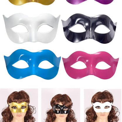 Women Man Sexy Gentleman Masquerade Mask Prom Mask Halloween Party Props Black White Retro Mask Plastic Half Face Cosplay Mask