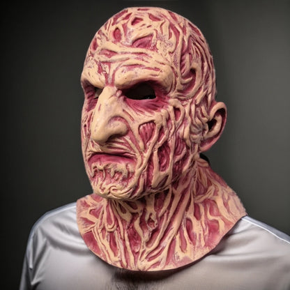 1PC Freddy Krueger Full Face Cosplay Mask Horror Latex Headgear for Halloween Nightmare on Elm Street Party Costume Accessory
