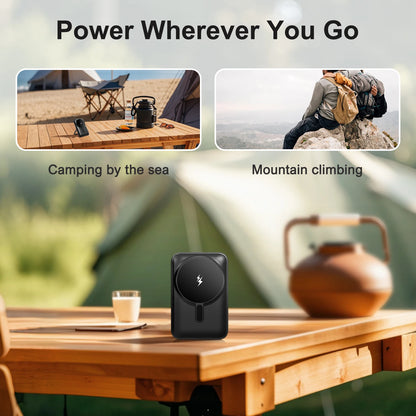 Magnetic Power Bank 10000mAh Wireless Charger 20W Fast Charging Portable External Battery Pack for iPhone 15/14/13/12 Series