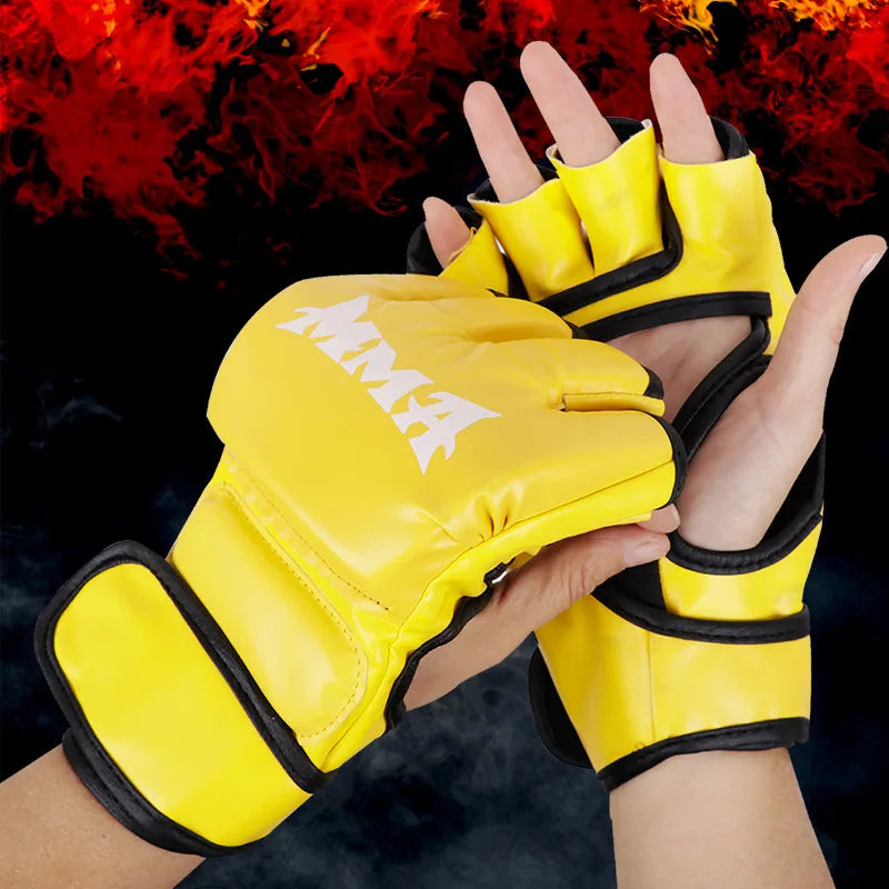 High-quality Training Gloves MMA and Martial Arts with Thickened Fingers Added Protection Flexibility Suitable for Adults Kids