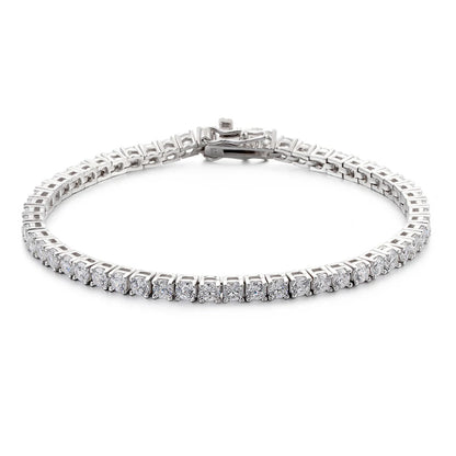 SerenIty 3mm 4mm 5mm D Color Moissanite Tennis Bracelet For Women Man 100% 925 Sterling Silver Plated 18K Hand Chain Jewelry GRA