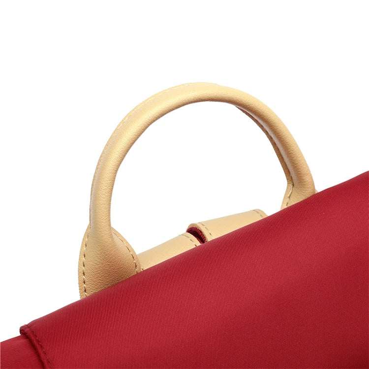 Fashionable women's backpack, adjustable shoulder straps, multiple back styles, zipper closure, polyester lining, suitable for v
