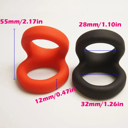 Liquid Silicone Penis Cock Rings, Scrotum Testicles Ball Stretcher,Sex Toys For Men Cockring,Delay  Ejaculation Penisring
