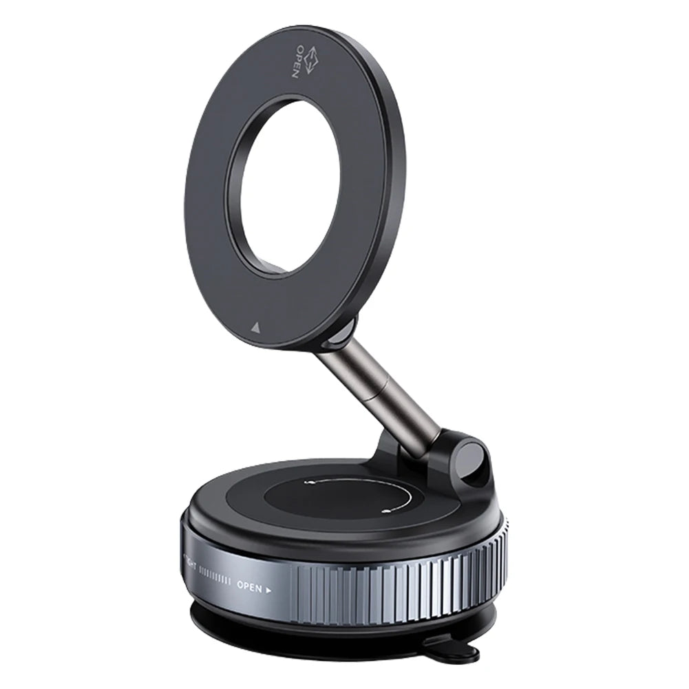 Magnetic Vacuum Adsorption Car Phone Mount 360° Rotatable Folding Mobile Phone Stand for Car/Gym/Mirror/Shower/Smooth Surface