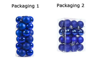 24Pcs 3/4/6CM Christmas Balls Big Ball Christmas Tree Pendant Ornaments for Party Decor 2025 New Year Navidad Gifts Accessory