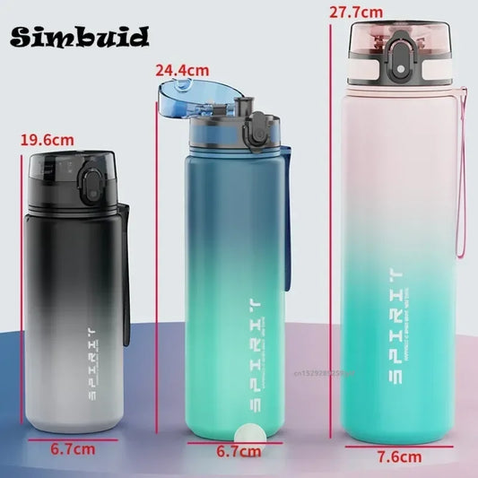 Leak-Proof Sports Water Bottle – 500ml/650ml/1000ml Portable Gym Flask