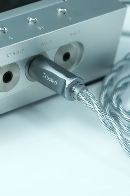 Trusted-50 LN2 Frozen 7N Pure OCC Oil-Graphene PdAg Earphone Cable 3.5mm/4.4mm Balanced MMCX/2Pin/QDC for IE900/IE600/HD600