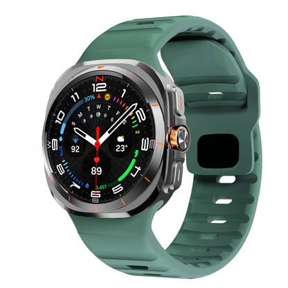 For Samsung Galaxy Watch 7 Ultra Strap 47mm Accessories correa Sport Silicone Bracelet For Galaxy Watch 8 ultra 2025 band 47 mm