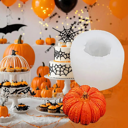 Pumpkin Silicone Molds 3D Pumpkin Maple Leaves Cookie Molds Candle Making Kit Fall Decor Making Accessories for Crafting Baking