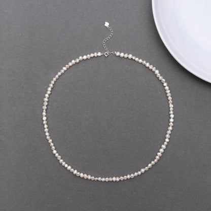 Hengsheng 4-5mm Baroque Freshwater Pearl Necklaces 38cm 45cm 50cm 925sterling Silver Necklaces Jewelry Gift 2025 New Arrivals