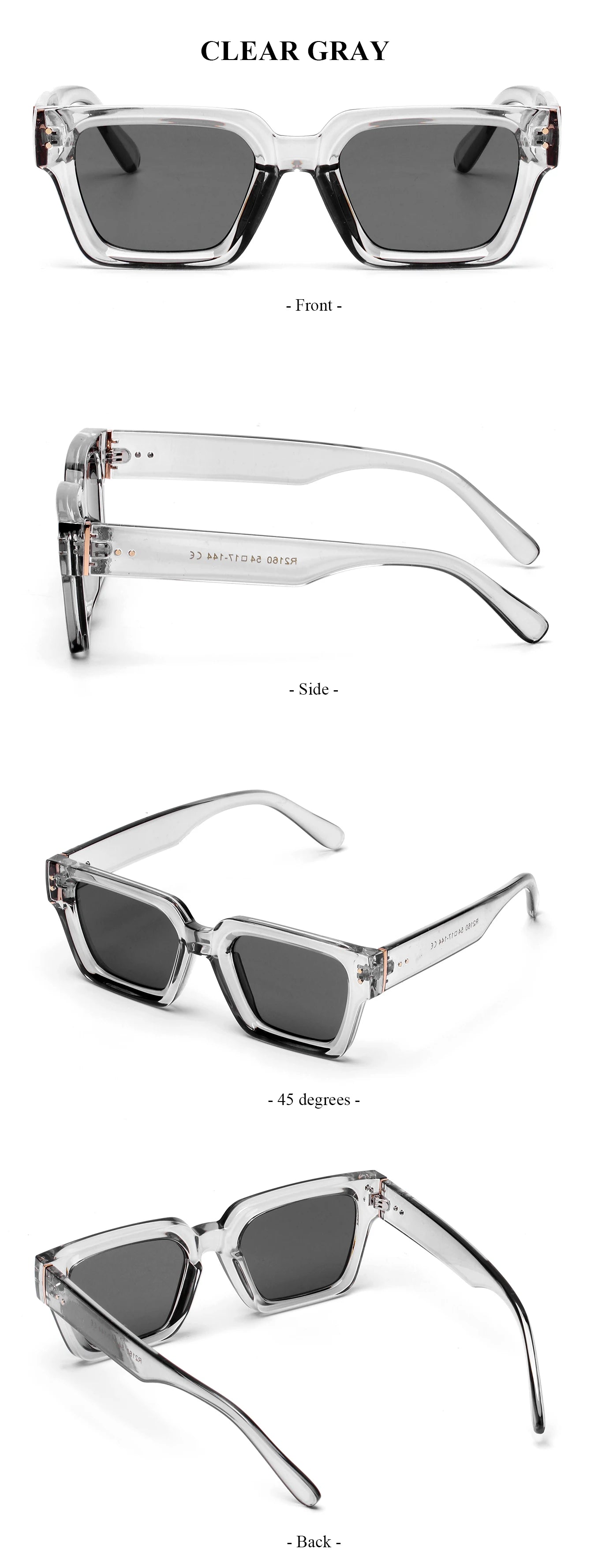 Ruiao 2025 Whole Luxury Premium Shades Designer Black Brand Sunglasses Mens Square Sun Glasses For Women