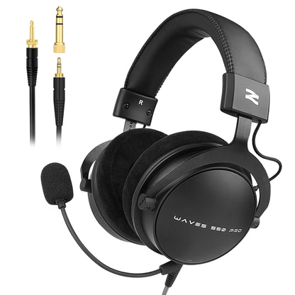 TALOMEN W550X Corded Studio Headphones Stereo Professional DJ Headphones Over-Ear Monitor Headphones with Detachable Cable Gift