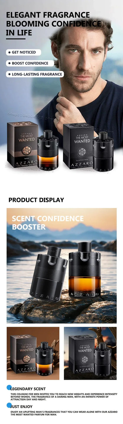 100ml Azzaro The Most Wanted Parfum Intense Men‘s Cologne Spicy & Seductive Fragrance Lasting Wear Luxury Perfume for Men