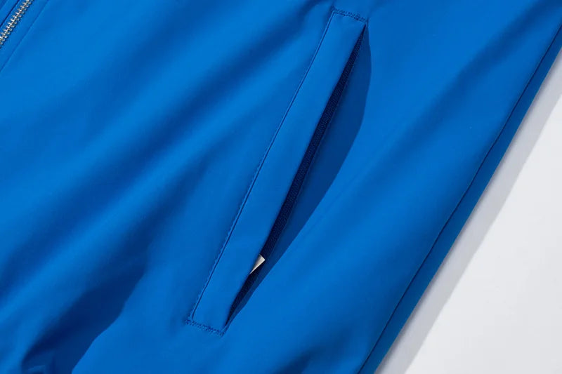 MAGCOMSEN Lightweight Jacket Men's Windproof Waterproof Zip Up Coat Stand Up Collar Windbreaker with 3 Pockets Outerwear