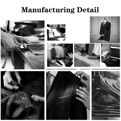 Premium Men's Suits 3 Piece Jacket Vest Pants Brown Wedding Tweed Herringbone Retro Vintage Tailored Fit Single Breasted Tuxedo