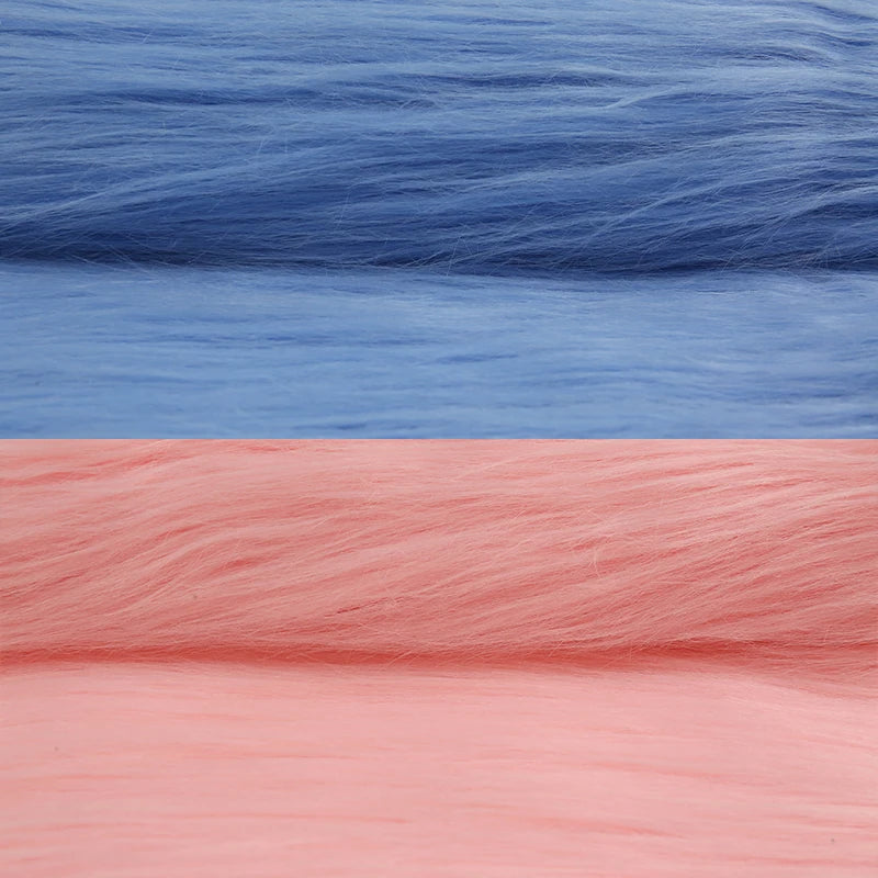 25x45cm 9cmPile Faux Fur Fabric For Sewing Doll Toy Beard Hair DIY Patchwork Material Accessories Home Decoration Cosplay Fabric