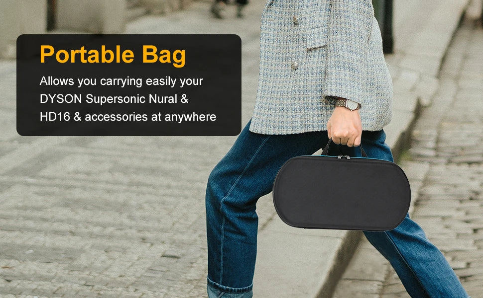 Hard Carrying Case Storage Bags For Dyson Supersonic HD08/HD15/HD16 Hair Dryer Durable Travel Portable Box For Dyson Accessories