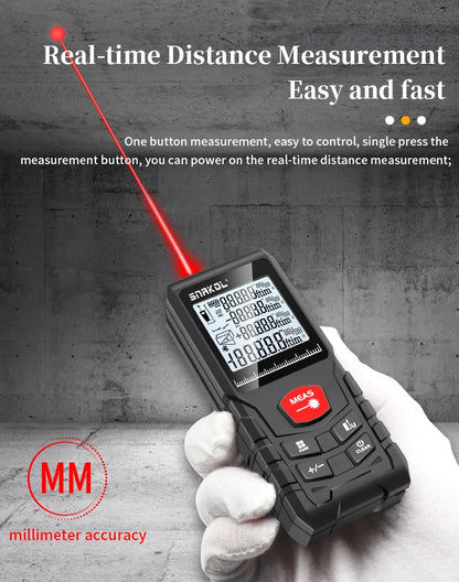 Snakol Laser Distance Meter 50m 70m 100m 120m Rangefinder Profesional Range Finder Digital Tape Measure Ruler Test Tools