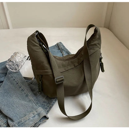 Unisex Oxford Crossbody Messenger Bag – Large Capacity & Casual Style
