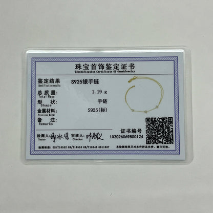 Aide 925 Sterling Silver Fine Jewelry Geometric Lucky Flower CZ Sparking Zircon Bracelets For Women Hand Chain Bracelets Jewelry