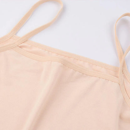 Sexy Sling Camisoles Women Crop Tops Solid Color Sleeveless T-shirt Base Tee Tops Skinny Vest Female Slimming Tanks Underwear