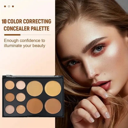 10 Colors Concealer Palette Eye Repairing Base Palette Matte Dark Circles Tattoo Contour Covering Concealer Cream Lasting Makeup