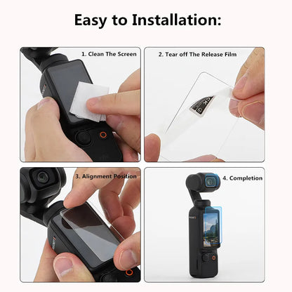9H HD Tempered Glass for DJI OSMO Pocket 3 Screen Protector For DJI Pocket 3 Gimbal Camera Lens Protect Glass Accessories