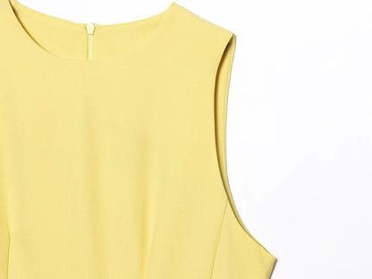 Yellow Slim Fit Mini Dress – Summer 2025 Casual Chic