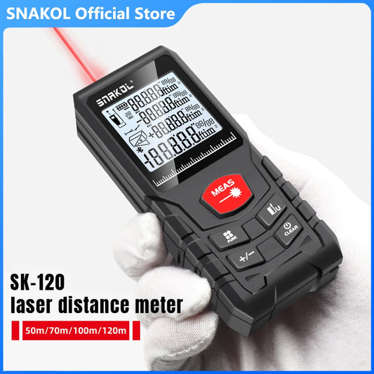 Snakol Laser Distance Meter 50m 70m 100m 120m Rangefinder Profesional Range Finder Digital Tape Measure Ruler Test Tools