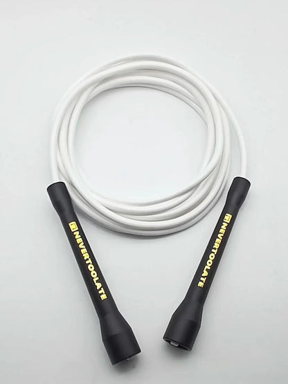 NEVERTOOLATE BOXING ROPE  fitness nylon core pvc 6mmx3.2m skip jump rope double under smooth outlet backup rope overgrip