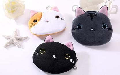 Animal Shape Plush Coin purse Headphone Bag Zipper Money Duck Women Coin Wallet Bag Kawai Card Key Money Coin Purse Bags Gift