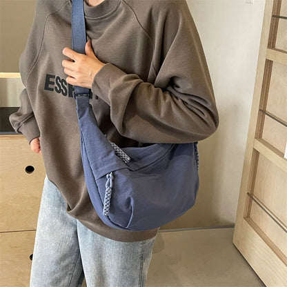 High-Capacity Nylon Crossbody Shoulder Bag for Women