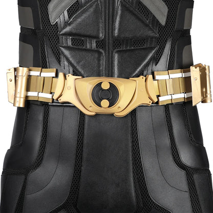 Superhero Bruce Wayne  High Quality Movie Dark Knight Bat Cosplay  Battle Costume Outfit Man Vest Cloak Mask Halloween Carnivl