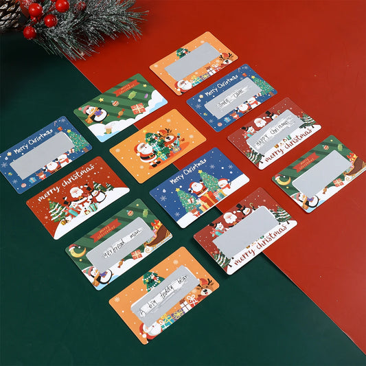 Christmas Scratch Cards Merry Christmas Decorations for Home 2025 Navidad Natal DIY Surprise Gifts Xmas Ornament New Year 2026