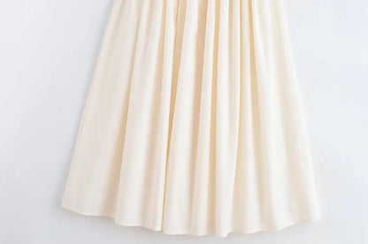 Summer Halter Neck Backless Midi Dress – Elegant & Slim Fit