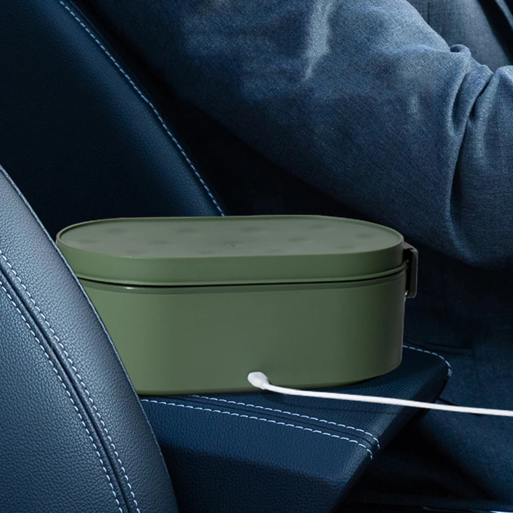 Portable USB Rechargeable Electric Lunch Box – Fast Heating & Leakproof Food Warmer